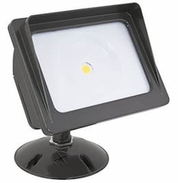 30W LED Flood Light, 2376 lm, 100V-277V, 3000K, Dark Bronze