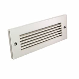 Horizontal Louver Faceplate for LED Brick Light, Stainless Steel