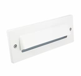 White Horizontal Scoop Faceplate for BB-LED Step Light Series