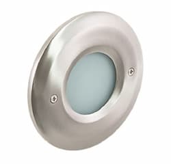 Outer Circle Smooth Faceplate, Stainless Steel