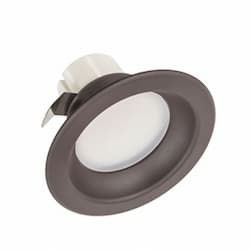 Dark Bronze, 9.5W 4 Inch Round LED Downlight, 2700K, Dimmable