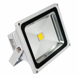 4500K 30W 100-277V Panorama Pro COB LED Floodlight, White