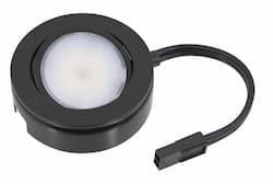 4.3W MVP LED Single Puck Light Kit, Dimmable, 200 lm, 120V, 2700K, Black