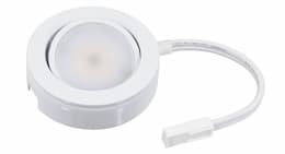 American Lighting 4.3W MVP LED Single Puck Light Kit, Dimmable, 230 lm, 120V, 2700K, White