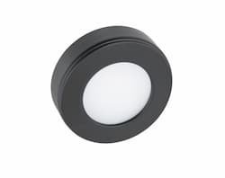 3.2W Omni LED Puck Light, Dimmable, 140 lm, 12V, 2700K, Black, Single