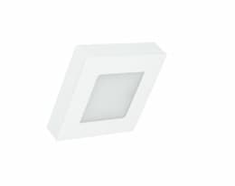 3W Square Omni LED Puck Light, 150 lm, 24V, Tunable CCT, White