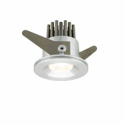 1W RMS Mini LED Recessed Spotlight, Dimmable, 75 lm, 12V, 3000K, Satin Aluminum