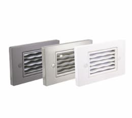 Horizontal Wave Faceplate for SGL3 LED light, Stainless Steel