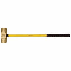 Ampco Safety Sledge Hammer with Fiberglass Handle, 10 lb Head Weight