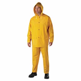 3-Xlarge 35 Mil 3 Piece PVC/Polyester Rain Suit