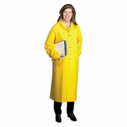 X-Large 48" Yellow PVC/Polyester Raincoat