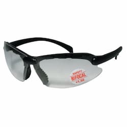 Contemporary Safety Glasses w/ 1.75 Diopter Bifocal Lens, Black