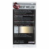 Best Welds Shade 12 Gold Hardened Glass Filter Plates