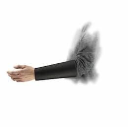 HyFlex&reg; Cut Resistant Sleeve, Size 8, Black