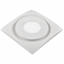 Aero Pure 33W Slim Fit Bathroom Fan, 10W Light & Humidity Sensor, 90 CFM, White