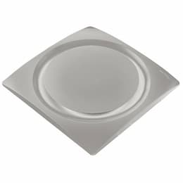 33W Slim Fit Bathroom Ceiling & Wall Fan, Low Profile, 90 CFM, Satin Nickel