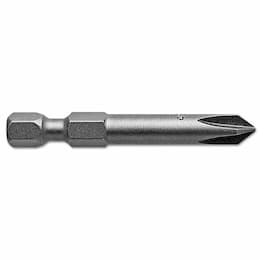 Apex 3.5 Inch #2 Phillips Head Power Bit, 1/4 Hex Power Drive Shank