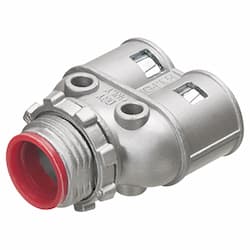 3/8-in Snap2It Connector w/ Locknut, Duplex, Insulated, .405 - .612