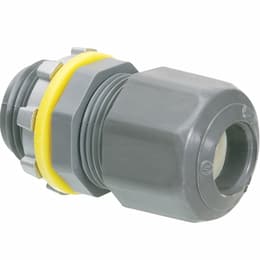 1/2-in Strain Relief Cord Connector, Low Profile, Non-Metallic