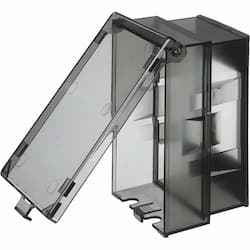 Low Profile In-And-Out Covers, Horizontal, Clear