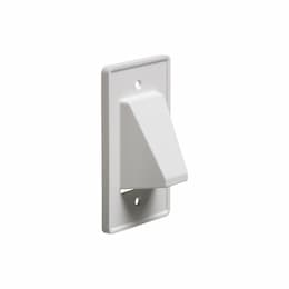 1-Gang Reversible Cable Entrance Plate, White