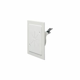 Cable Entry Bracket w/ Slotted Cover, White