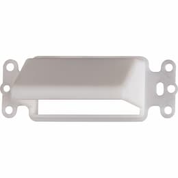 Horizontal Reversible Cable Entrance Hood, White