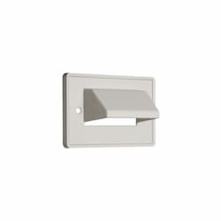 Horizontal Reversible Cable Entrance Plate, White