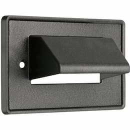 Horizontal Reversible Cable Entrance Plate, Black