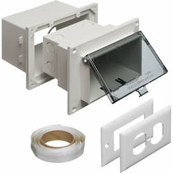 Low Profile InBox w/ Adapter for New Brick, Horizontal, WH/CL