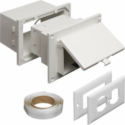 Low Profile InBox w/ Adapter for New Brick, Horizontal, WH/WH