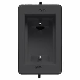 1-Gang Recessed Indoor InBox for New & Retrofit Construction, Black