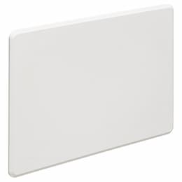 3-Gang Blank Cover for InBox, Non-Metallic, White