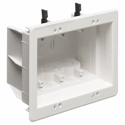 3-Gang Recessed Indoor InBox for New & Retrofit Construction, White