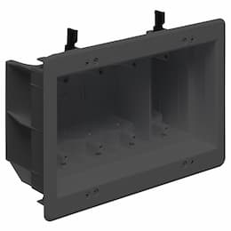 4-Gang Recessed Indoor InBox for New & Retrofit Construction, Black