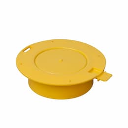 2-in Conduit Cap w/ Flange & Coupler, EMT, Yellow