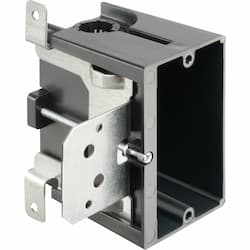1-Gang Adjustable Outlet Box for New Construction, Low Profile