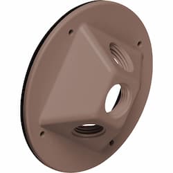 Lampholder Cover for Multi-Purpose Box, Non-Metallic, Brown