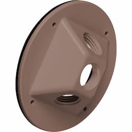 Lampholder Cover for Multi-Purpose Box, Non-Metallic, Brown