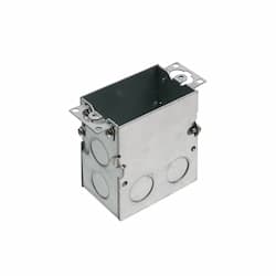 1-Gang Floor Outlet Box, Steel