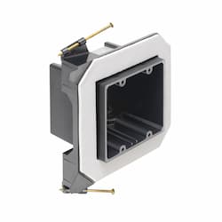 2-Gang Flanged Vapor Box for Devices, Nail-On