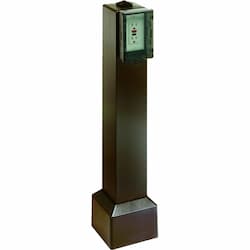 28-in Gard-N-Post Bollard Kit w/ Cover, Bronze