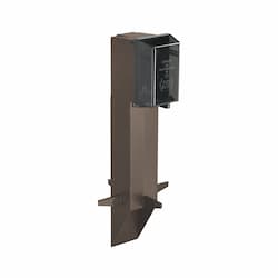 19.5-in Gard-N-Post Low Profile GFCI Enclosure w/ Cover, Bronze