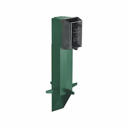 19.5-in Gard-N-Post Low Profile GFCI Enclosure w/ Cover, Green