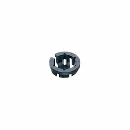 3/8-in Black Button Push In Connector, Non-Metallic, Bulk