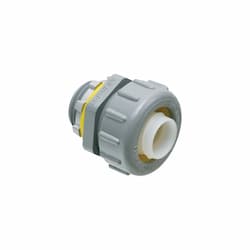 1-1/2-in Connector, Non-Metallic, Straight, Gray