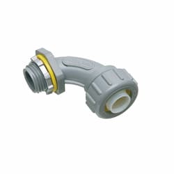 1/2-in Connector, Non-Metallic, 90 Degree, Gray