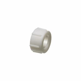 1-in Insulating Bushing, Non-Metallic, Rigid, White