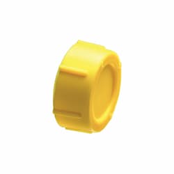 1-in Conduit Cap, Non-Metallic, Rigid, Yellow