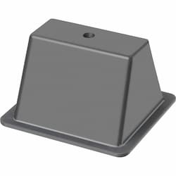 4-in Roof Topper Base, Open, 5-in Width